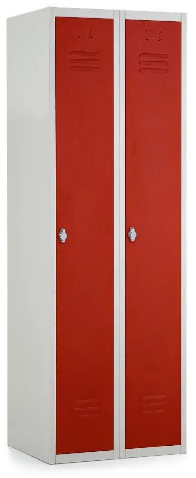 Dulap metalic, 60 x 50 x 180 cm, roșu - ral 3000