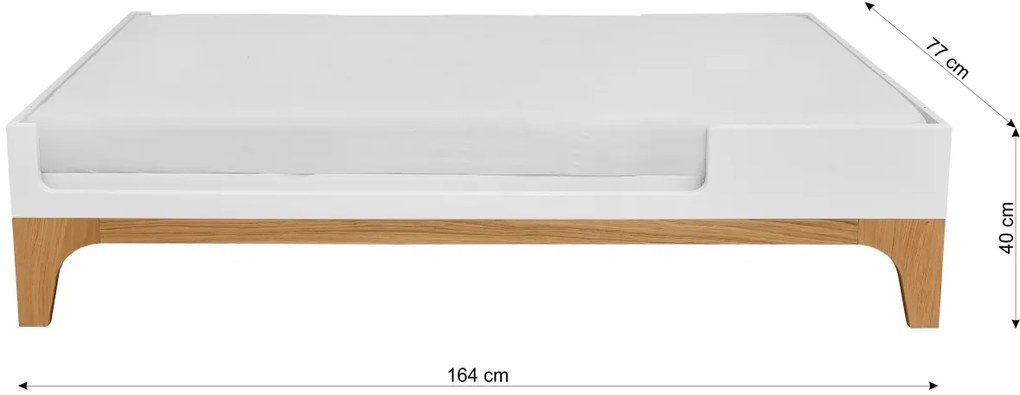 Patut pentru copii multifunctional UP! alb 70×120 cm