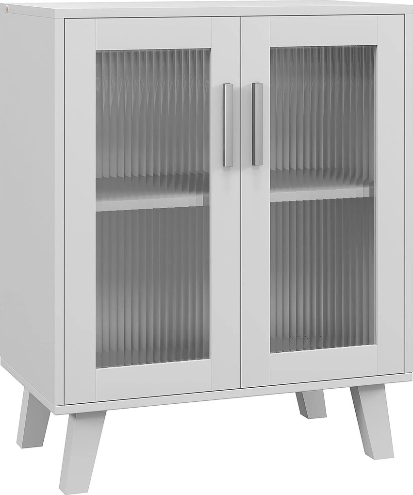 HOMCOM Dulap de depozitare modern cu uși duble | Aosom Romania