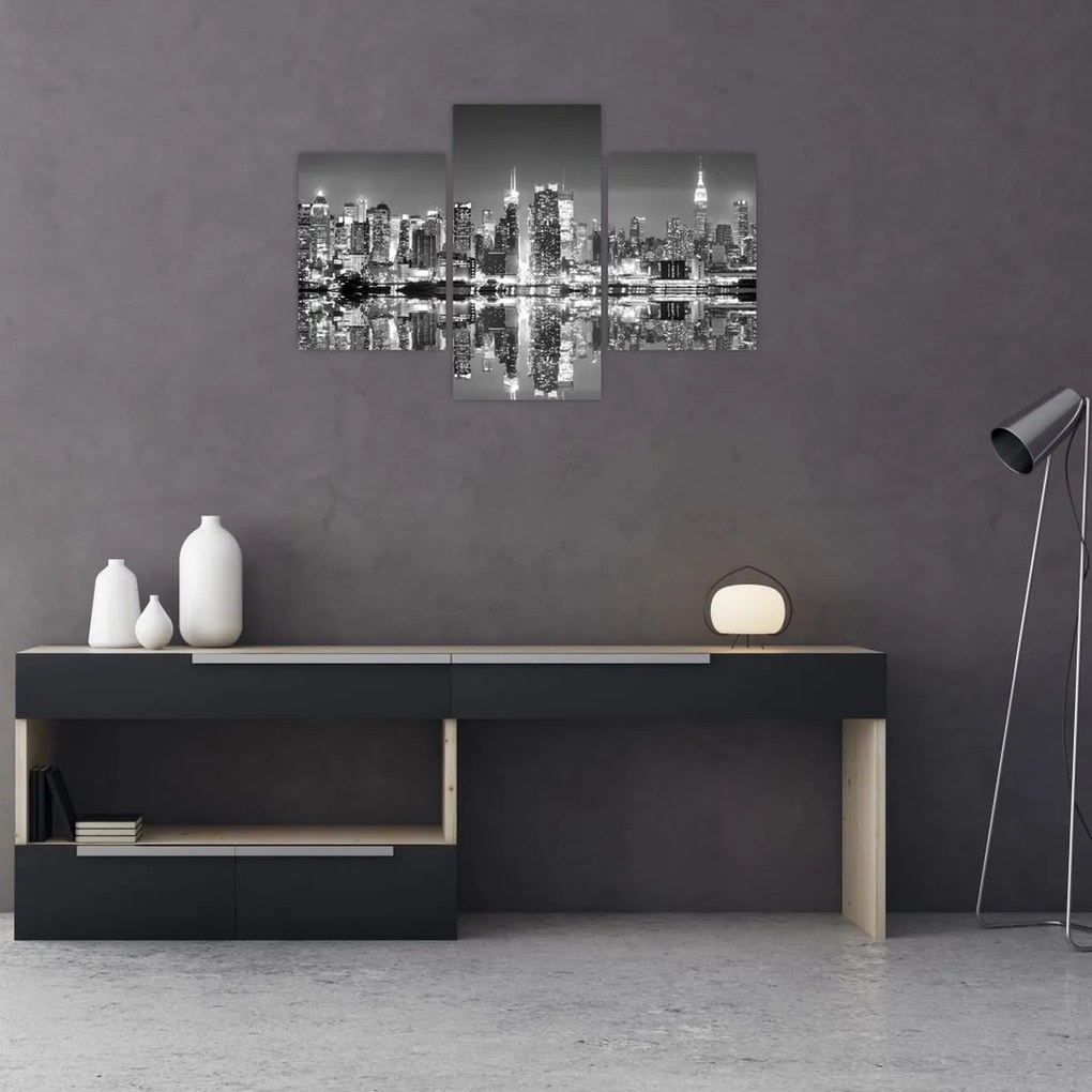 Tablou - New York, alb-negru (90x60 cm)