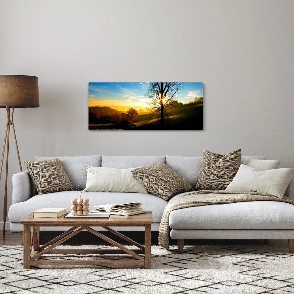 Tablou cu răsăsrit de soare (120x50 cm)