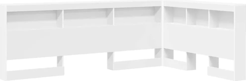 vidaXL Tăblie de depozitare Alb 207,5 x 137,5 x 76,5 cm Lemn compozit