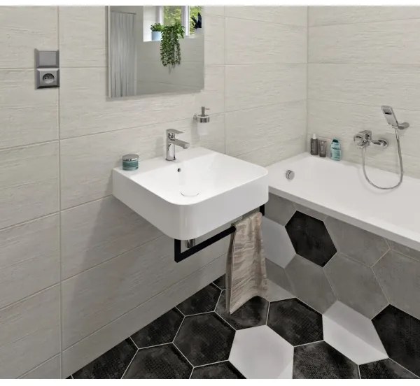 Isvea - Lavoar pentru blat/suspendat SOTT AQUA 60,5x50 cm ceramică/alb