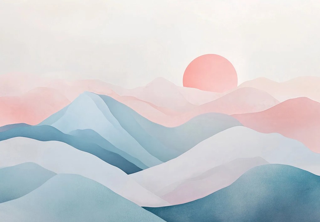 Fototapet - Apus pastelat (147x102 cm)