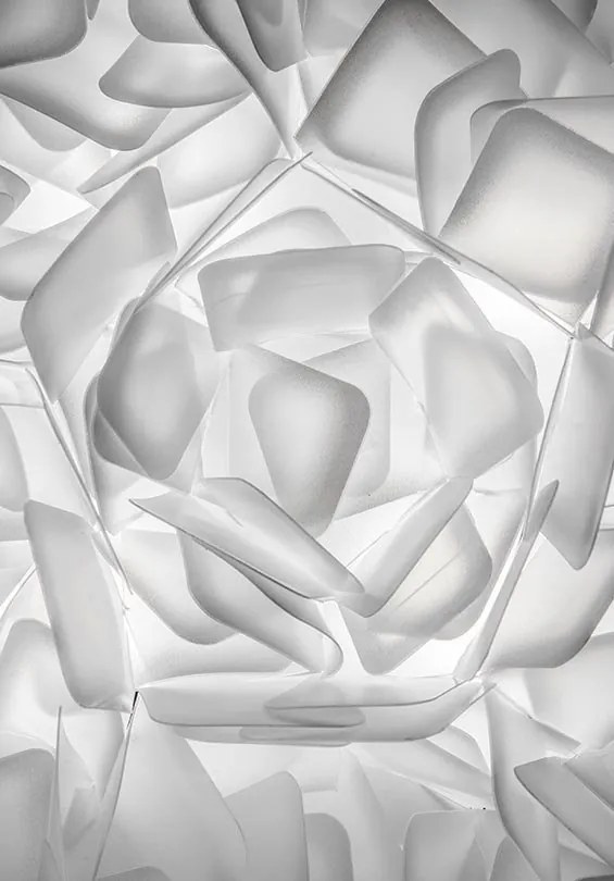 Aplica design unicat realizata manual Clizia Mini White, 32cm