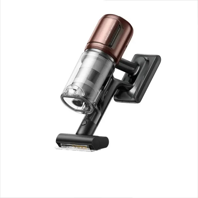 La mâna a doua: Aspirator vertical Dreame Essential V30 VVV21A, 880 W, 30 000 Pa, 90 min, 0,6 l, HEPA H14, OmniX™ 2.0, Recunoastere a tipurilor de murdarie, Pliabil, Negru/Bronz