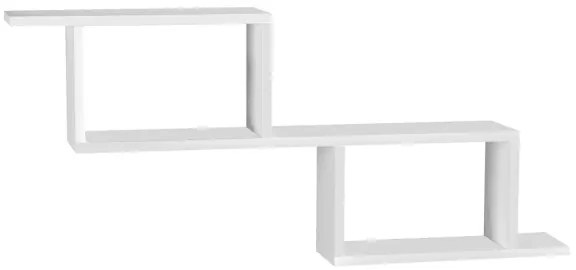 Etajeră de perete SELENE 45x101,4 cm albă