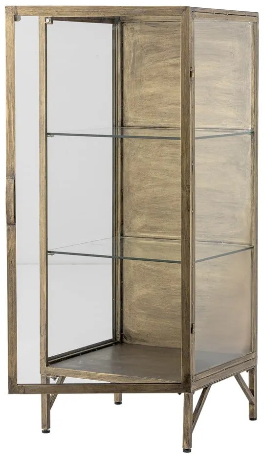 Vitrină aurie din metal 45x110x40 cm Saone – Bloomingville