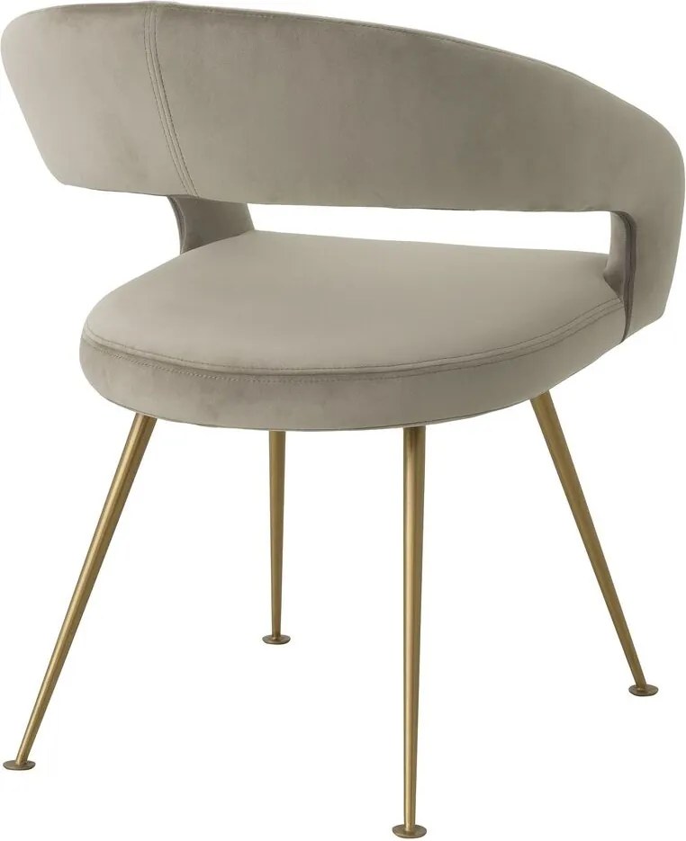 Scaun design elegant LUX Bravo, savona greige 116144 HZ