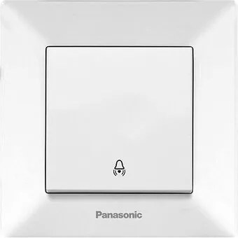 Buton sonerie simbol clopotel Arkedia Panasonic, ST, alb