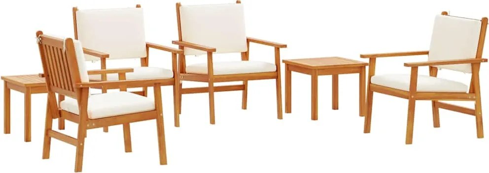 vidaXL Set de canapele pentru grădină 6 pcs Maro Lemn Solid de Acacia