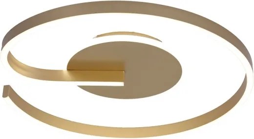 Plafonieră LED LORENZO, 22W, 230V, Ø 50 cm, auriu