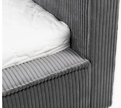 Pat matrimonial 140 cm Gretty S (Albastru închis) (cu somieră) (cu sp. depozitare). Promo -17%. 1104130