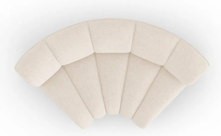 Modul pentru canapea modulară crem cu tapițerie din chenille (cu colț variabil) Lupine – Micadoni