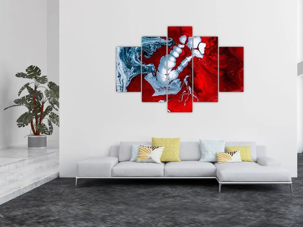 Tablou cu pete abstarcte (150x105 cm)