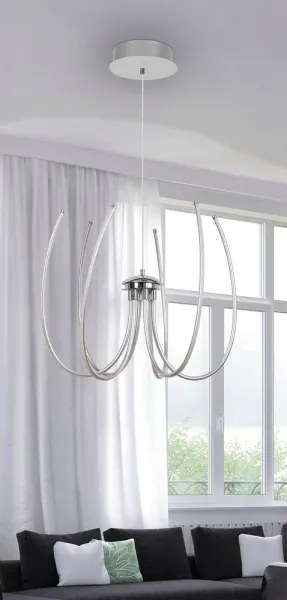 Rabalux 2434 - Lustră LED ALISHA LED/62W/230V argintiu