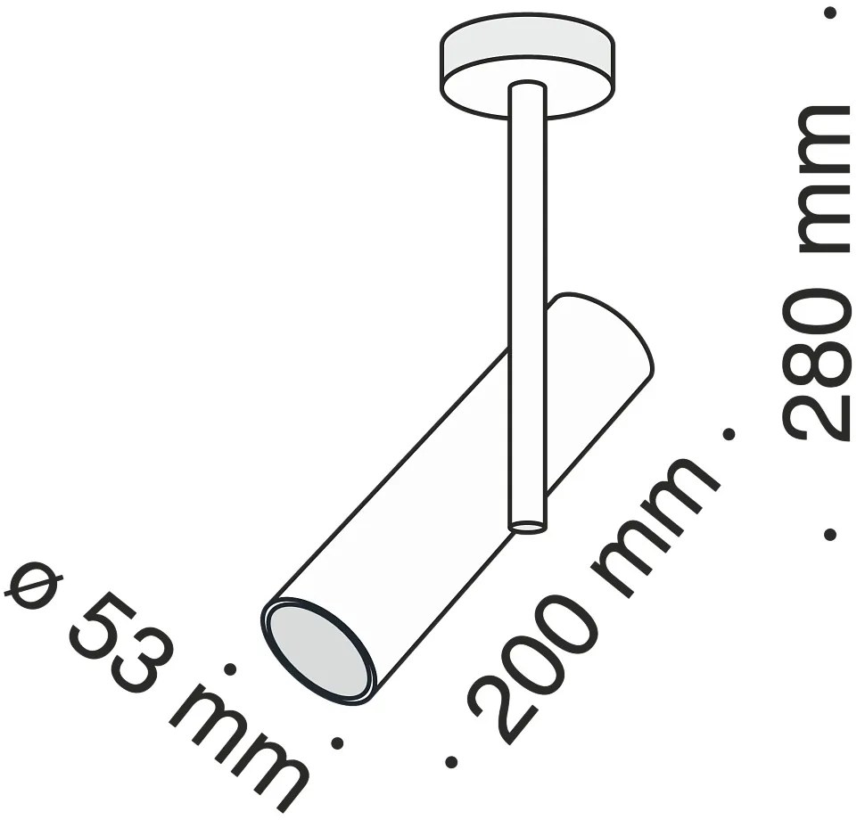 Lustra cu spot directionabil Elti alb MY-C020CL-01W