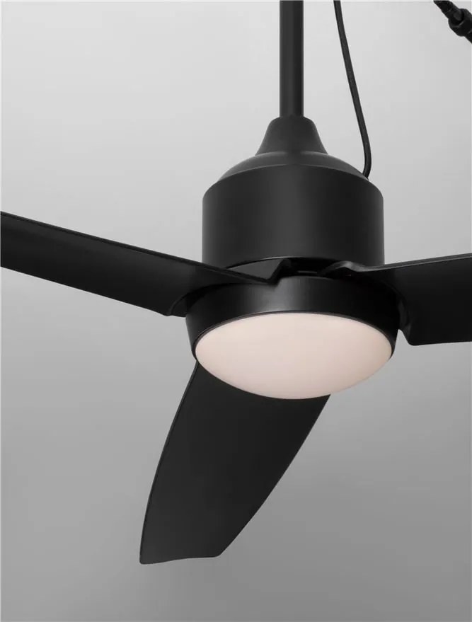 Lustra LED cu ventilator si telecomanda exterior IP54 BLOWY