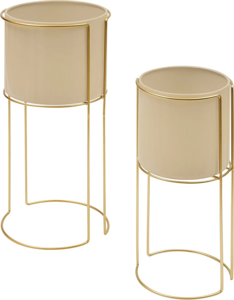 Stâlpi metalici pentru flori ZIGY, 2 suporturi