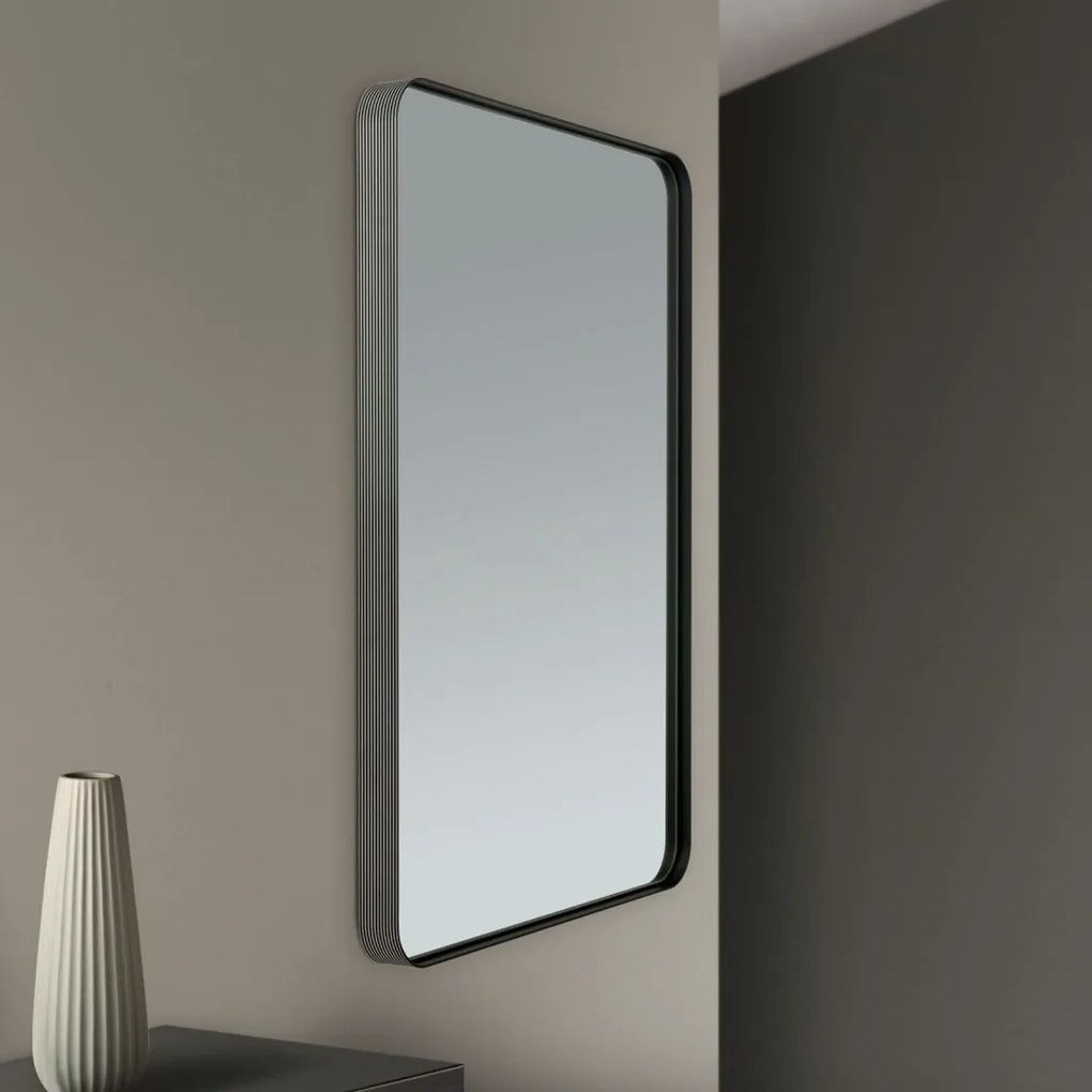 Oglinda decorativa design modern CARLO negru 61x90cm