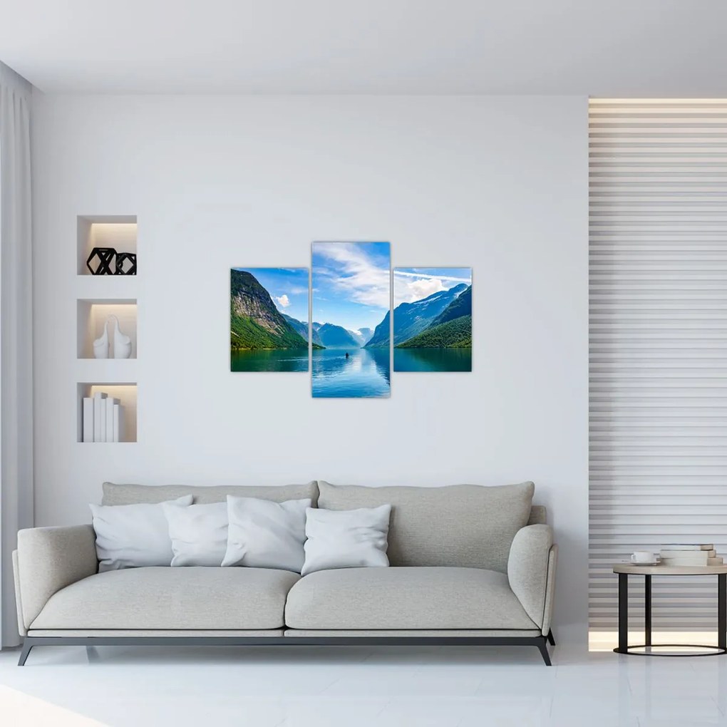 Tablou - Lacul Lovatnet (90x60 cm)