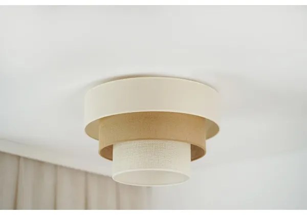 Brilagi Plafonier DENVER LUNETA 1xE27/15W/230V pr.45 bej/ maro/ crem