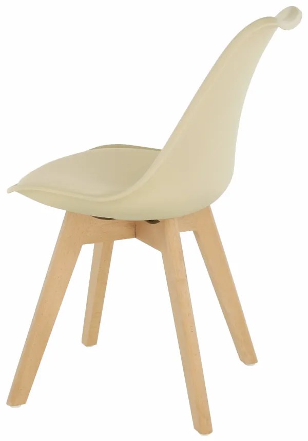 Scaun, cappuccino vanilie fag, BALI 2 NEW - Livrare rapida Bej