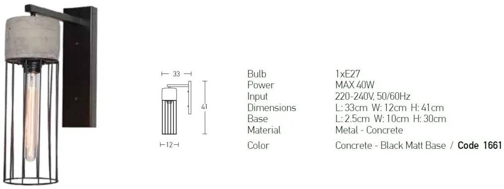 Aplica de perete design modern Vamosa