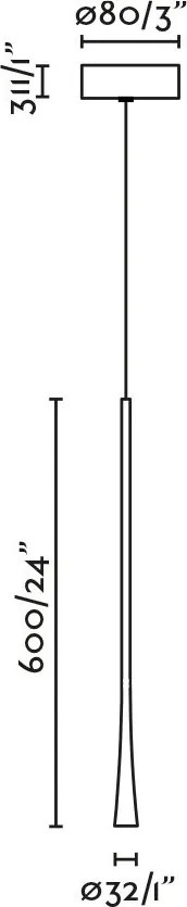 Pendul LED stil minimalist DIANA 60 auriu