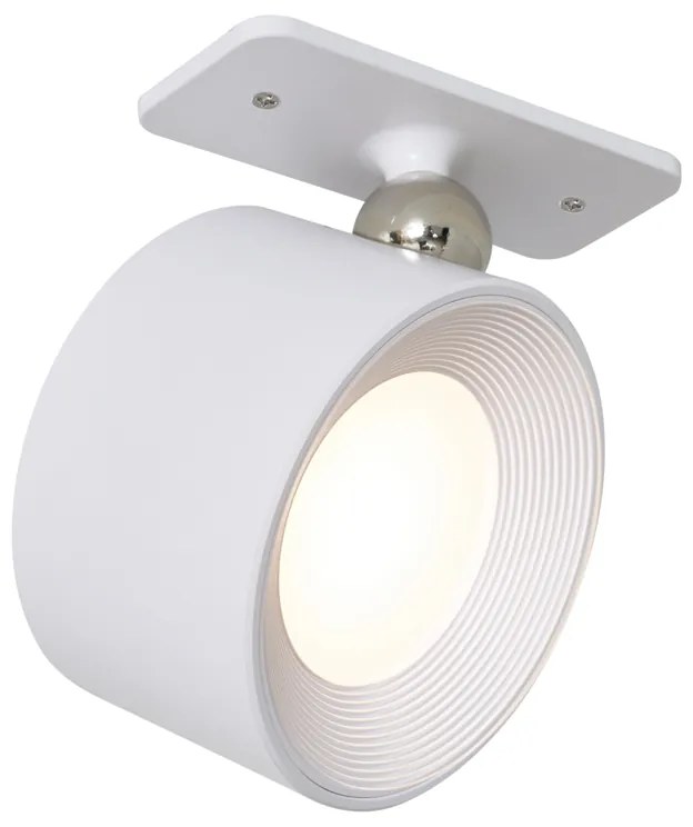 Set van 4 moderne wandlampen wit incl. LED oplaadbaar - Bright