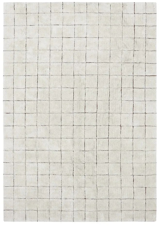 Covor crem lavabil/țesut manual din bumbac 170x240 cm Mosaic – Lorena Canals