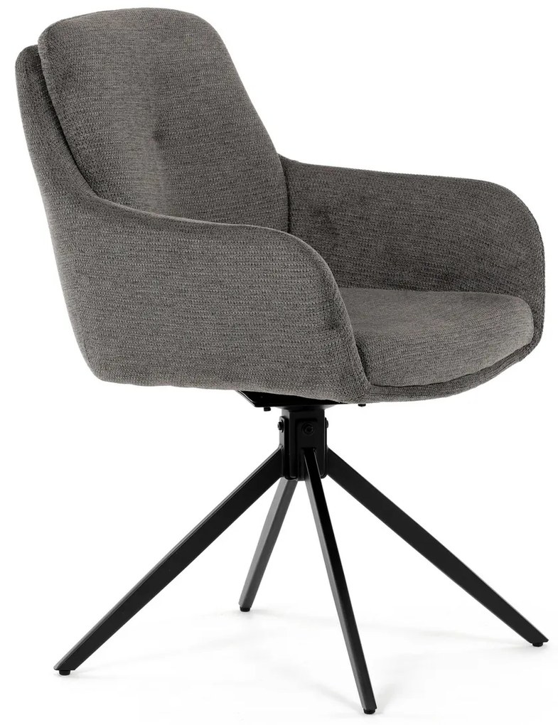 Set de scaune de sufragerie cu mecanism deîntoarcere DCH-P3174 GREY2, 2 buc.