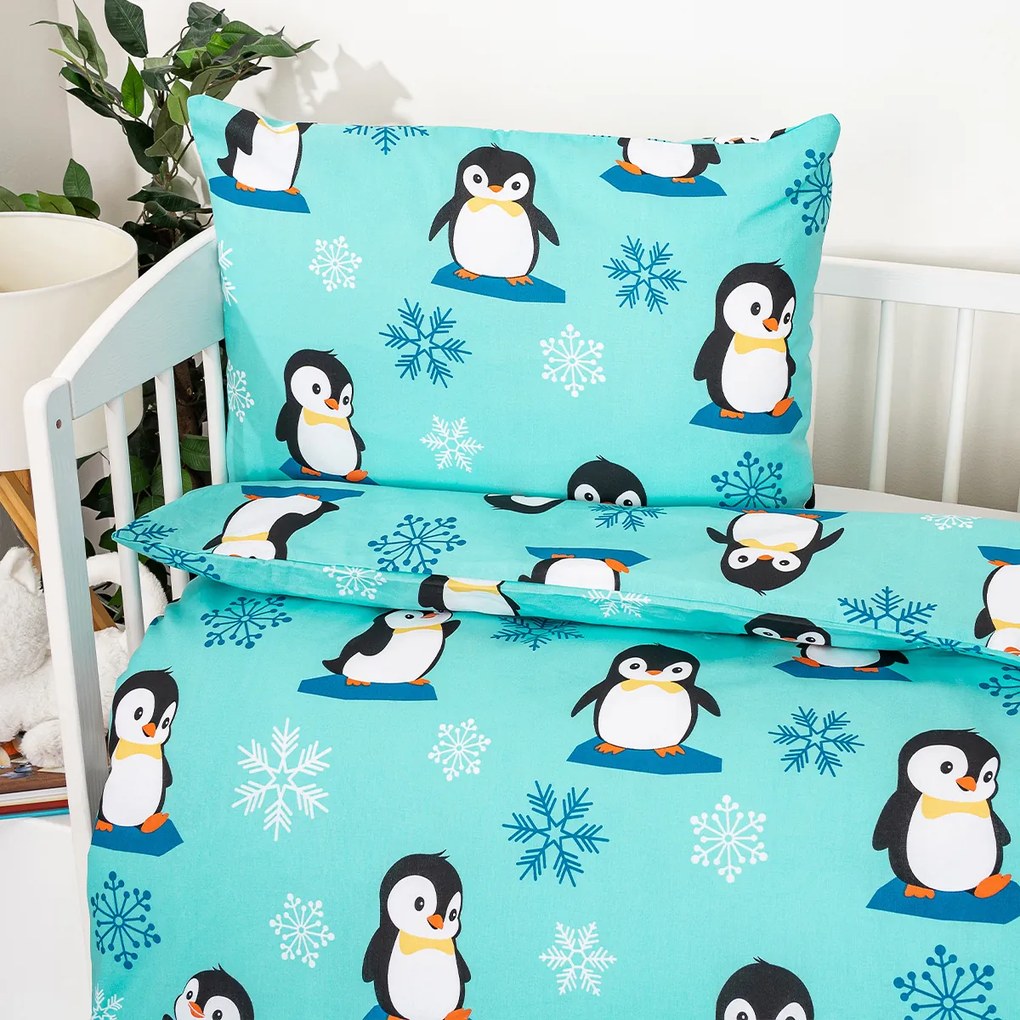 Lenjerie de pat din bumbac pentru copii 4Home Arctic Friends, 100 x 135 cm, 40 x 60 cm, 100 x 135 cm, 40 x 60 cm