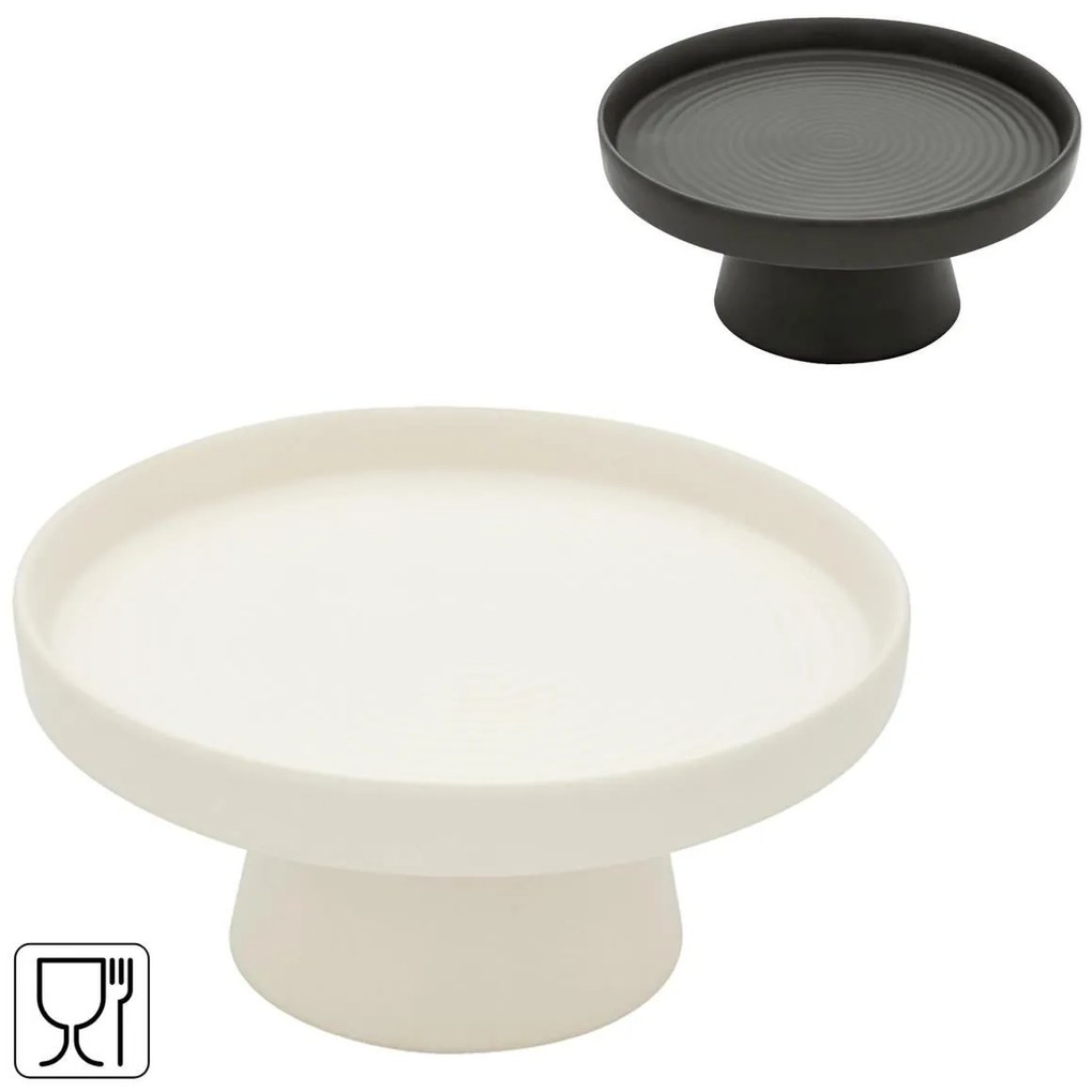 Tava pentru servit prajituri TORTINO Ø 21 cm - mai multe culori Culoare: Negru