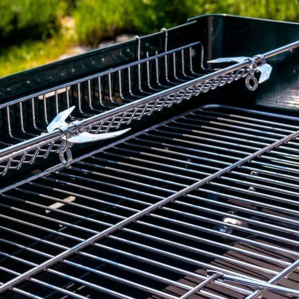 Grătar cu cărbune dreptunghiular cu role MIR244