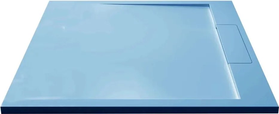 Cadita compozit pentru dus Inter Ceramic patrata 90x90 cm abastru
