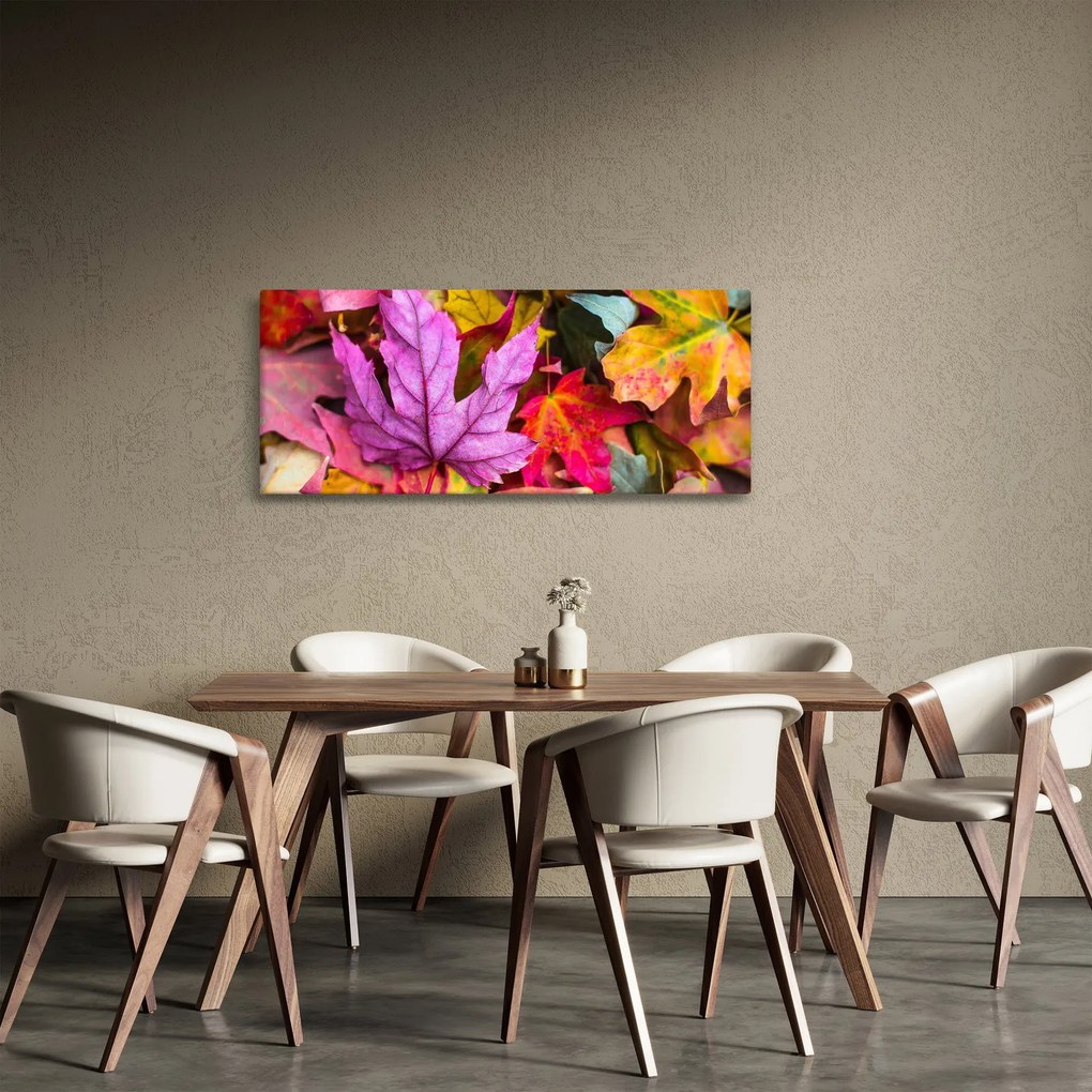 Tablou - frunze de toamnă (120x50 cm)