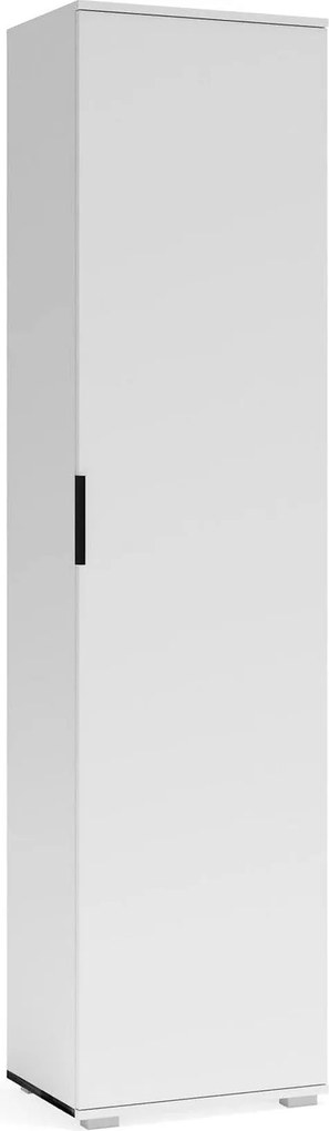 Dulap CLIF SL-50, alb, PAL laminat, cu o usa, 50x38x203 cm
