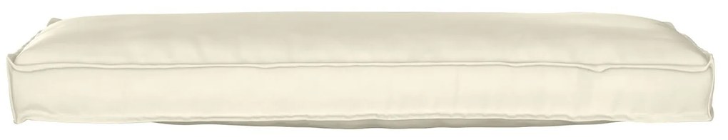 vidaXL Pernă pentru bancă din paleți Crem 120 x 40 x 8 cm