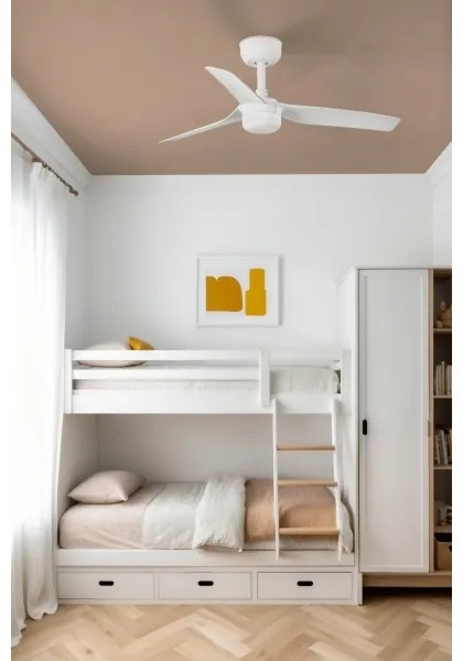 Ventilator LED dimabil FARO 33820WT-1TW MINI PUNT S LED/10W/230V alb d. 90 cm WT + telecomandă