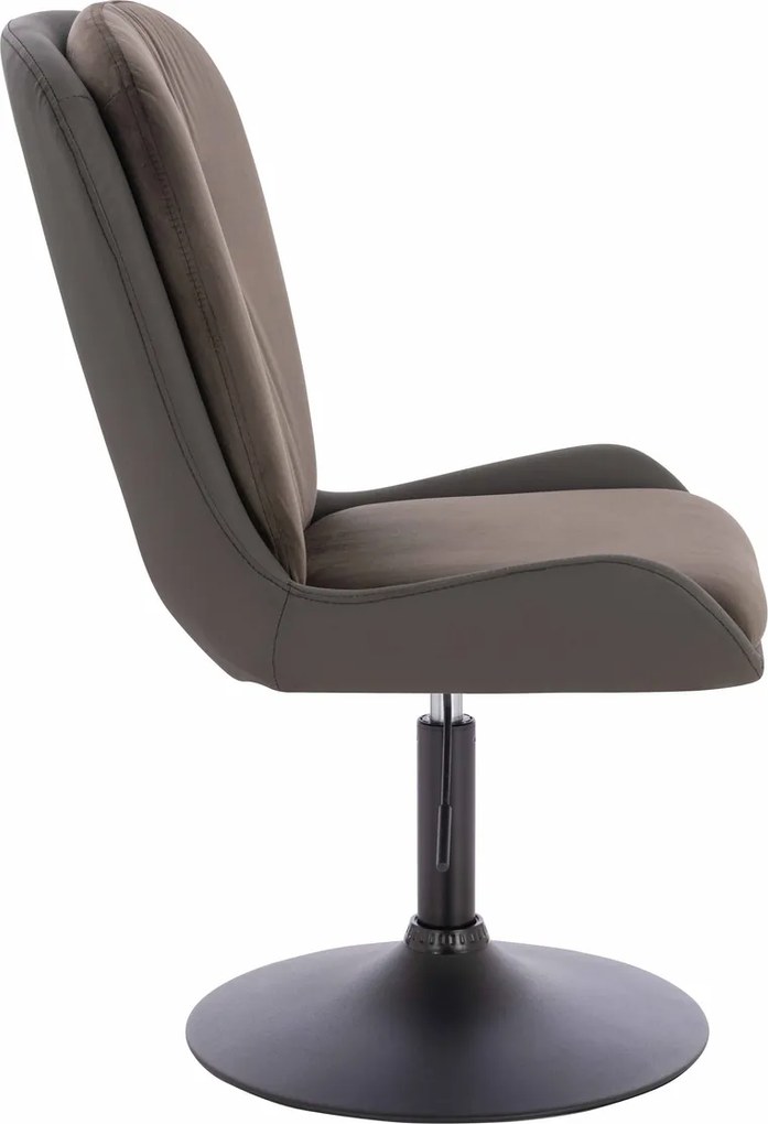 HR690N Scaun Velvet&amp;soft Piele Pu Ciocolată/Cafea Bază Neagră