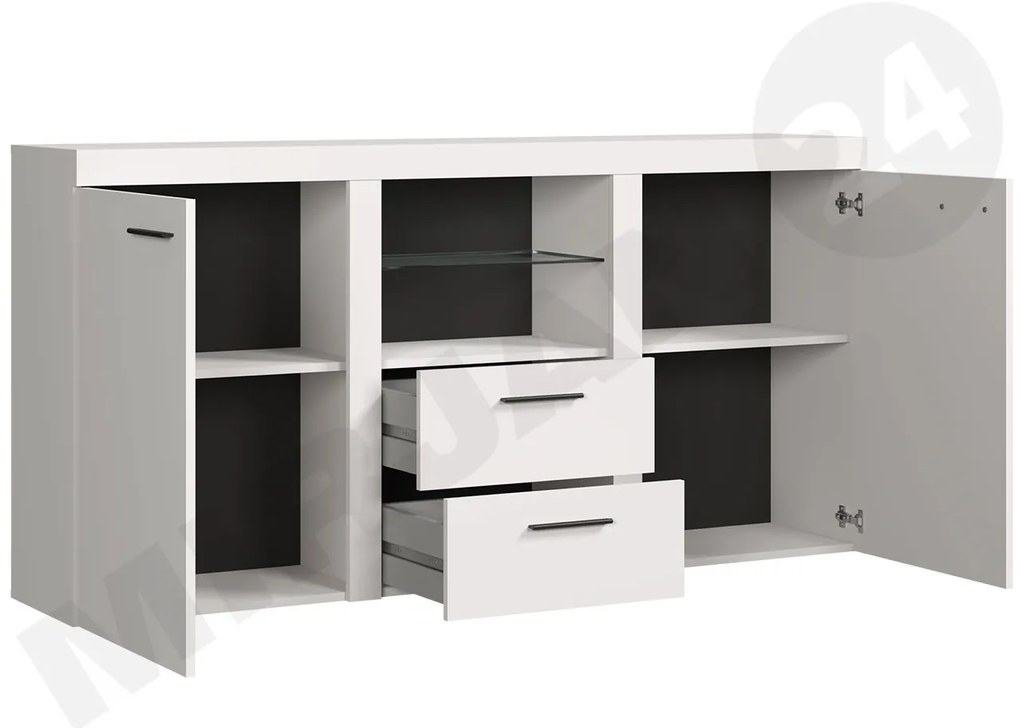Mobilier living Rokara (cu komodou) (stejar sonoma) (iluminat LED). 1058159