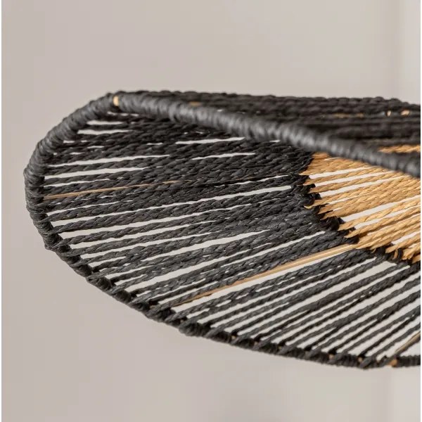 Brilagi - Lustră LED suspendată pe cablu CERIA BOHO 1xE27/40W/230V Ø 80 cm negru/maro