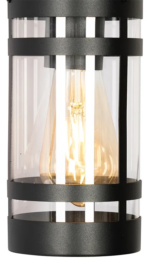 Lampă de perete exterioară industrială neagră IP44 - Ruben