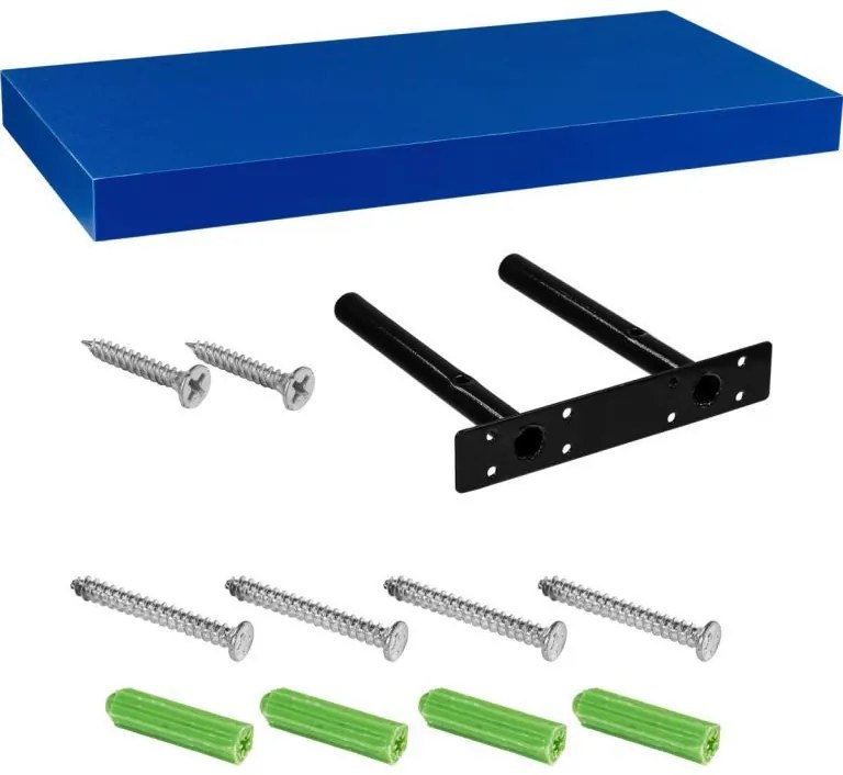 Raft de perete Stilist Volato, 40 cm, albastru