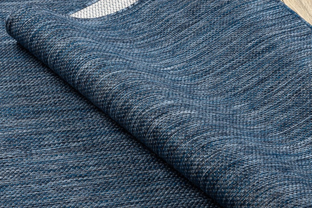 Covor SISAL SION A5165A Melanj țesute plate albastru inchis