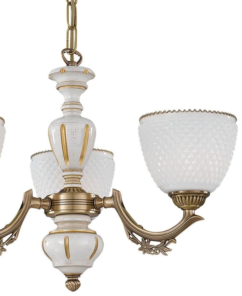 Candelabru din alama cu 3 brate design italian 8656