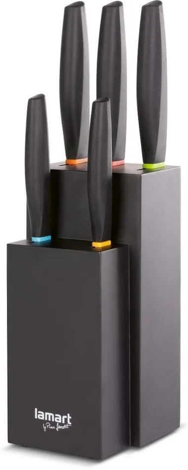 Lamart LT2158 set de cuțite în bloc Color, 5bucăți