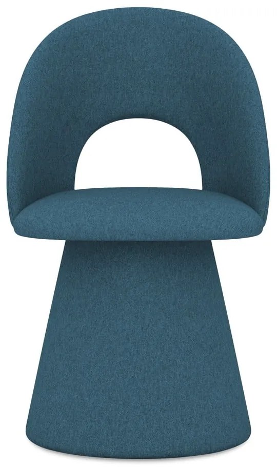 Scaun de sufragerie albastru tapițat Kalo – Makamii