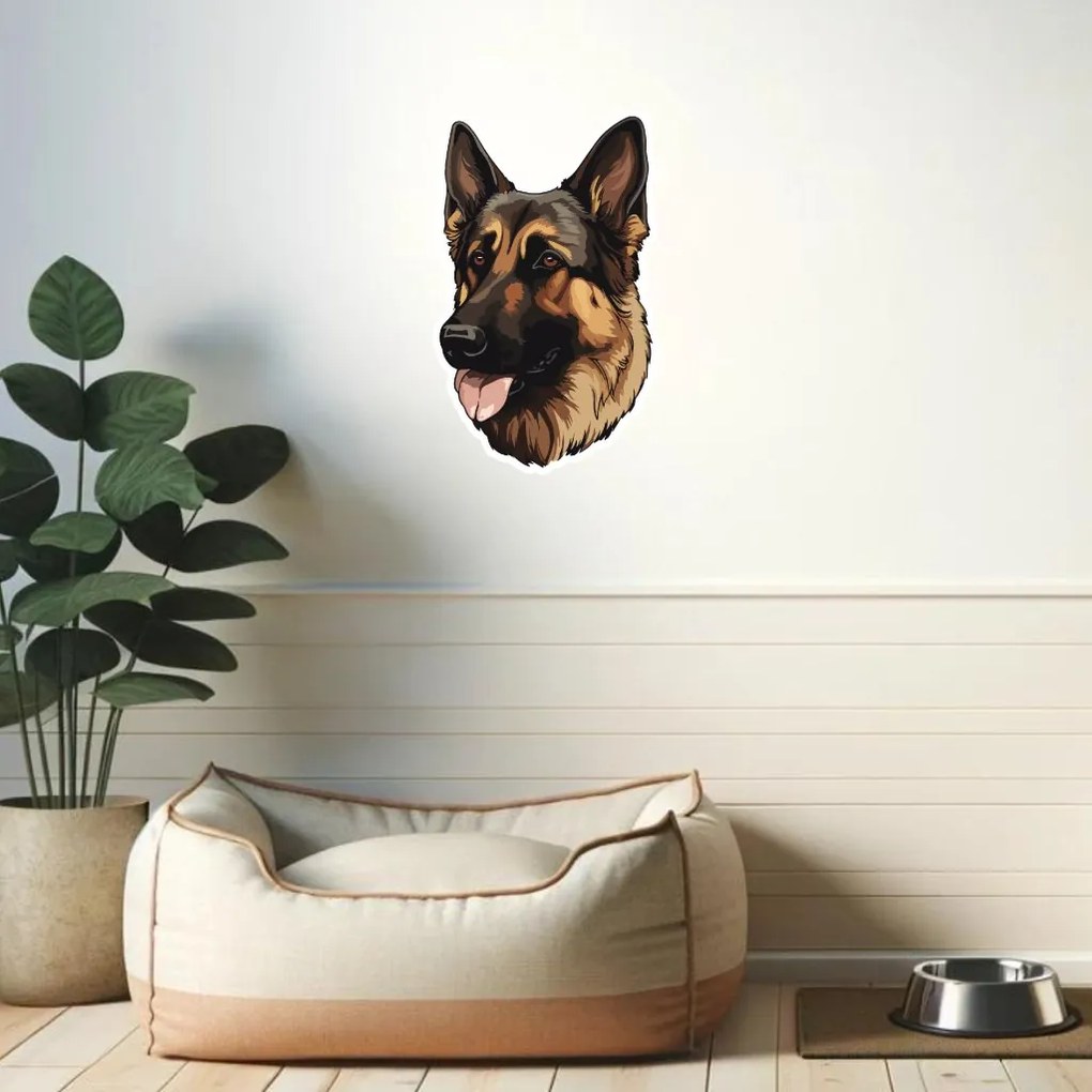 PIPPER. Autocolant Ciobănesc german mărimea: 60cm